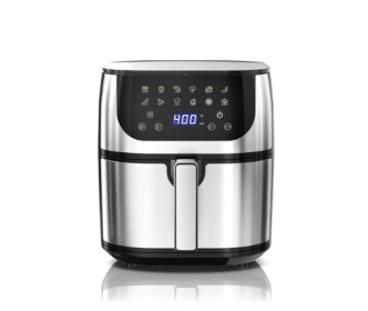 8.5Qt Air Fryer, 12-In-1 Large Air Fryer For Family, 400 F Rapid Air Crispy Technology, Roast Bake Dehydrate Reheat, 1800W
