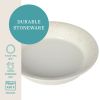 Vintage Lace 10-Inch Stoneware Baking Pie Pan Tart Dish, Cream
