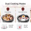 Joydeem Electric Stew Pot, 8.5Qt Stainless Steel Inner Pot with 5 Ceramic Liners (3.5L + 4 × 0.45L), Dual Cooking Modes