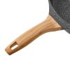 Prairie Signature 6-Quart Cast Aluminum Jumbo Cooker Saute Pan, Charcoal Speckle