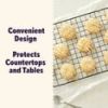 Premium Bakeware Set Non-Stick Mega Cookie Sheet 21x15 Cooling Rack for Cooking Baking Rectangular Shape, Packaging May Vary