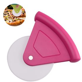 Plastic Pizza Wheels Cutter Pizza Slicing Tool Cake Bread Cutting Tools Baking Tools Bakeware (Option: default)
