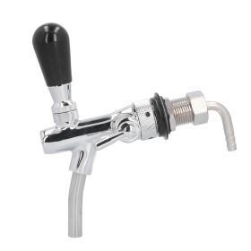 Beer Tap G5/8 Brass Stainless Steel Adjustable Good Sealing Beer Keg Faucet For Bars Hotels Restaurants (Option: default)