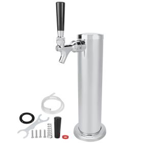 Stainless Steel Beer Draft Tower With Single Faucet Dispenser Home Brewing Equipment (Option: default)