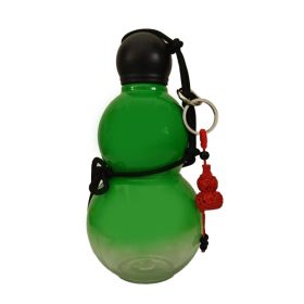 Gourd Style Water Bottle PC 800ml Insulated Chinese Retro Portable Sports Water Bottle For Men Women Green (Option: default)